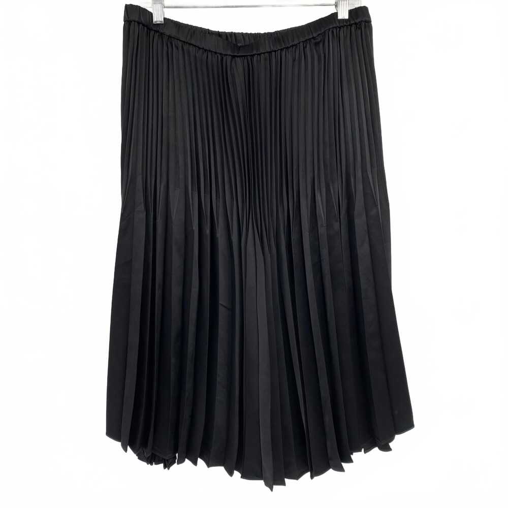 Donna Karan Black Pleated Midi Skirt | Women’s Size M - Picture 2 of 6